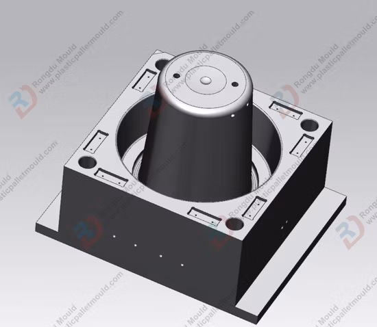 High Precision Plastic Injection Basket Commodity Mold