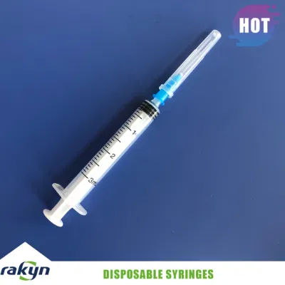 Medical Supply of Disposable Plastic Injection Vaccine Syringes 3cc 3ml Luer Slip